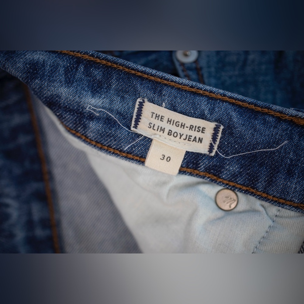 Madewell high rise, slim boyfriend jeans size 30 - Picture 8 of 13